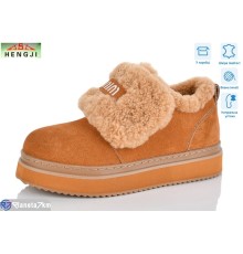 Черевики жіночі на зиму (8 пар р.36-41) camel  "HENGJI-ELENA"