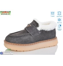 Туфлі жіночі на зиму (8 пар р.36-41) сірий  "HENGJI-ELENA"