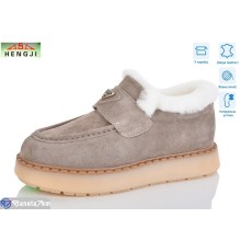 Туфлі жіночі на зиму (8 пар р.36-41) бежевий  "HENGJI-ELENA"
