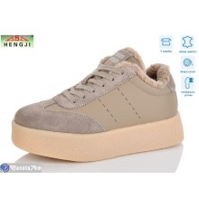 Кросівки жіночі на зиму (8 пар р.36-41) бежевий  "HENGJI-ELENA"