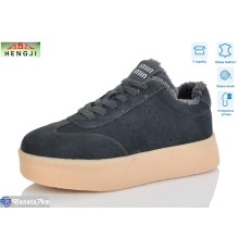 Кросівки жіночі на зиму (8 пар р.36-41) сірий  "HENGJI-ELENA"