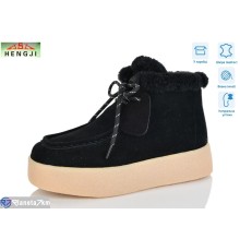 Черевики жіночі на зиму (8 пар р.36-40) чорний  "HENGJI-ELENA"