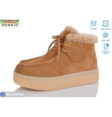 Черевики жіночі на зиму (8 пар р.36-40) camel  "HENGJI-ELENA"