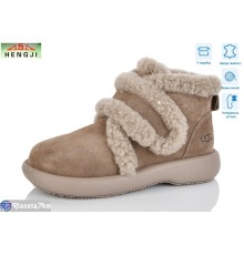 Черевики жіночі на зиму (8 пар р.36-41) коричневий  "HENGJI-ELENA"