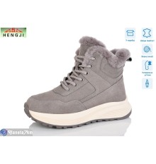 Черевики жіночі на зиму (8 пар р.36-41) сірий  "HENGJI-ELENA"