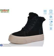 Черевики жіночі на зиму (8 пар р.36-41) чорний  "HENGJI-ELENA"