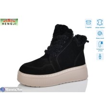 Черевики жіночі на зиму (8 пар р.36-41) чорний  "HENGJI-ELENA"