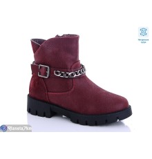 Черевики дитячі на зиму (8 пар р.33-38) бордовий  "MEDLEN"