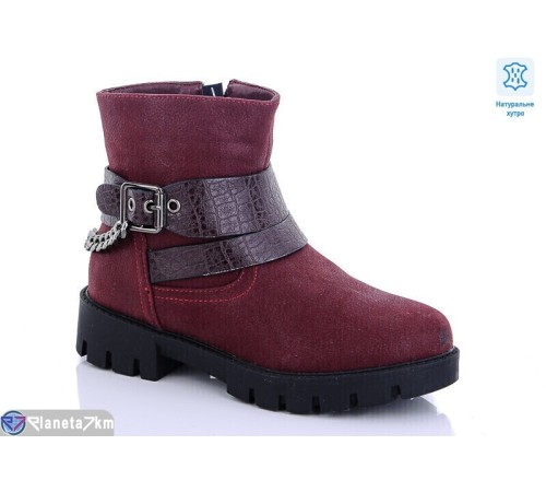 Черевики дитячі на зиму (8 пар р.33-38) бордовий  "MEDLEN"