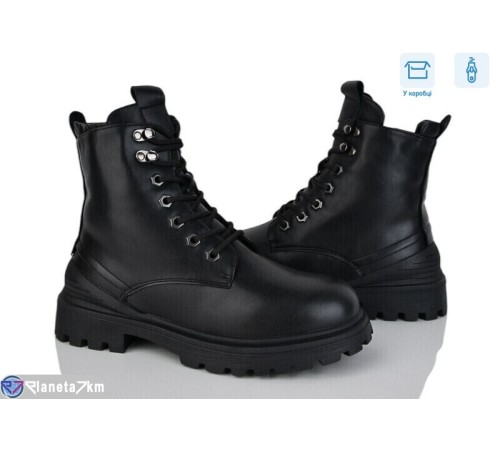 Черевики жіночі на зиму (6 пар р.36-41) чорний  "Vitta"