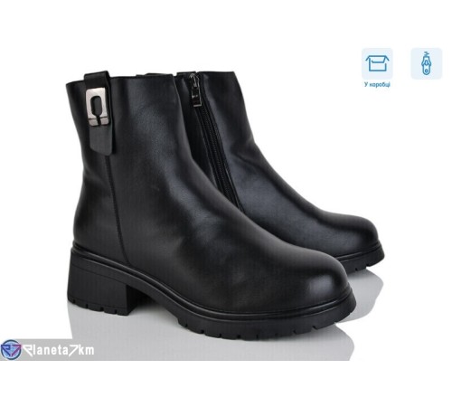 Черевики жіночі на зиму (6 пар р.36-41) чорний  "Vitta"