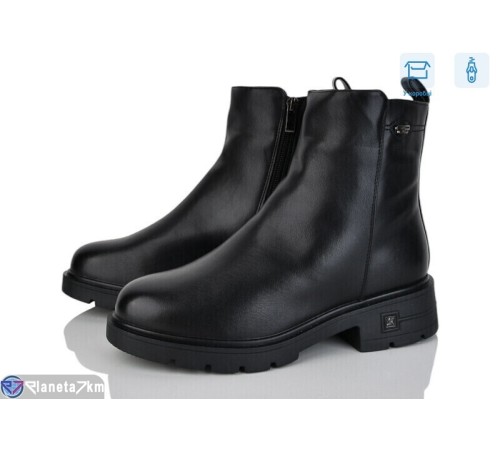 Черевики жіночі на зиму (6 пар р.36-41) чорний  "Vitta"