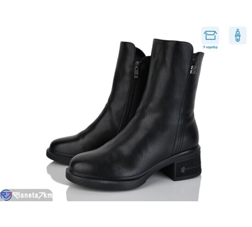 Черевики жіночі на зиму (6 пар р.36-41) чорний  "Vitta"