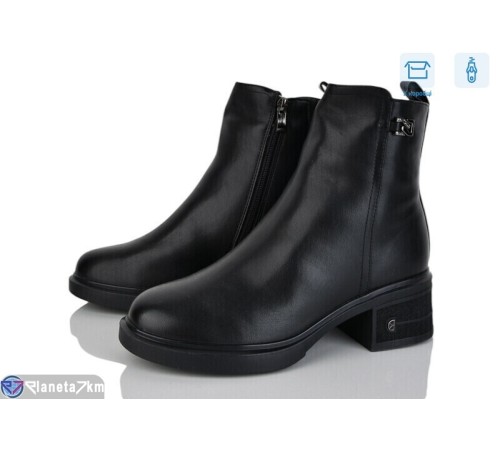 Черевики жіночі на зиму (6 пар р.36-41) чорний  "Vitta"