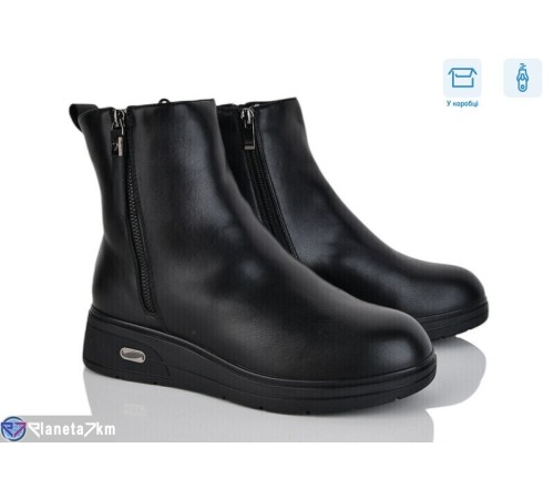 Черевики жіночі на зиму (6 пар р.36-41) чорний  "Vitta"