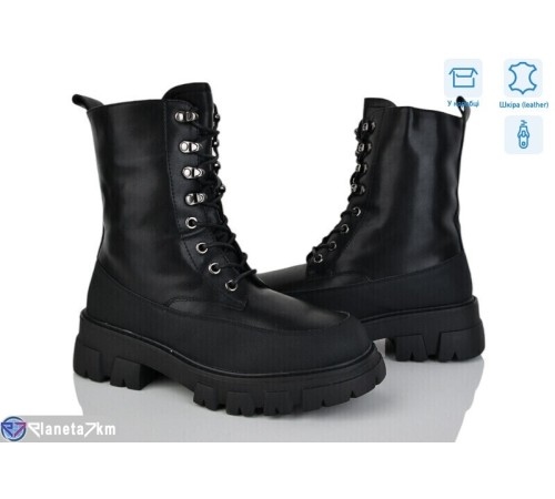Черевики жіночі на зиму (6 пар р.36-41) чорний  "Vitta"