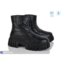 Черевики жіночі на зиму (6 пар р.36-41) чорний  "Vitta"