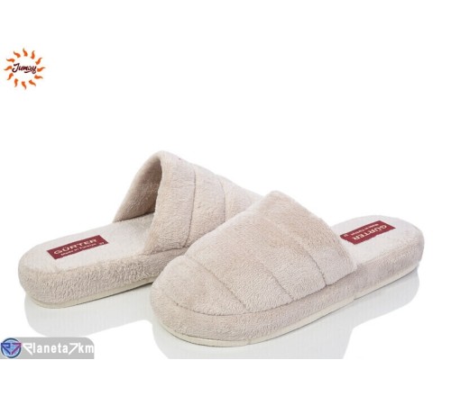 Тапки жіночі на весну/осінь (8 пар р.37-40) бежевий  "Jumay"