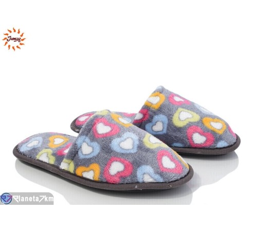Тапки жіночі на весну/осінь (7 пар р.37-40) сірий  "Jumay"