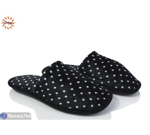 Тапки жіночі на весну/осінь (7 пар р.37-40) чорний  "Jumay"