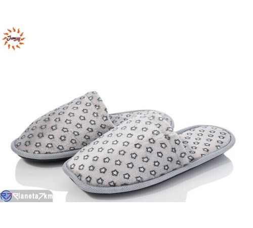 Тапки жіночі на весну/осінь (7 пар р.37-40) сірий  "Jumay"