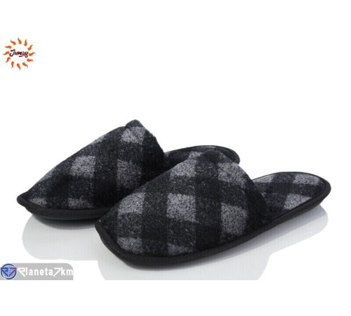 Тапки чоловічі на весну/осінь (7 пар р.41-45) чорний  "Jumay"