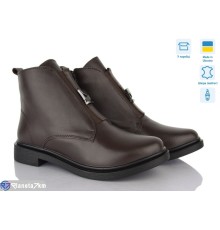 Черевики жіночі на зиму (6 пар р.37-40) коричневий  "Linda"