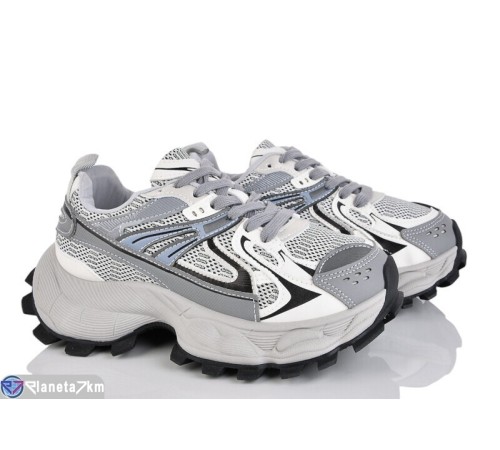 Кросівки жіночі на весну/осінь (8 пар р.36-41) сірий  "LOREDANA"