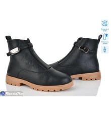 Черевики жіночі на зиму (6 пар р.36-40) чорний  "MARADONA"