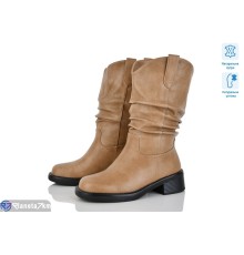 Чоботи жіночі на зиму (6 пар р.36-40) коричневий  "MARADONA"