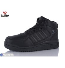 Черевики чоловічі на зиму (8 пар р.41-46) чорний  "SUBA"
