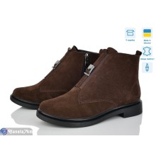 Черевики жіночі на зиму (6 пар р.37-40) коричневий  "Linda"