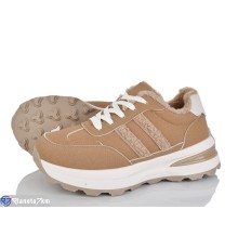 Кросівки жіночі на зиму (8 пар р.36-41) коричневий  "KANGO"