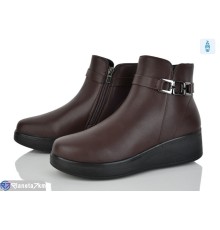 Черевики жіночі на зиму (8 пар р.37-43) коричневий  "KANGO"