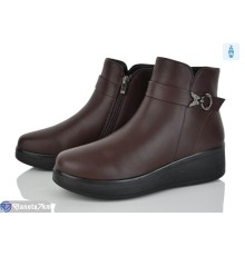 Черевики жіночі на зиму (8 пар р.37-43) коричневий  "KANGO"