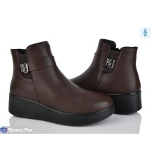 Черевики жіночі на зиму (8 пар р.37-43) коричневий  "KANGO"