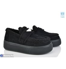 Туфлі жіночі на зиму (8 пар р.36-41) чорний  "LAVLI"