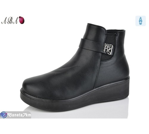 Черевики жіночі на зиму (8 пар р.37-43) чорний  "Aba"
