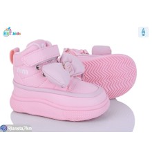 Черевики дитячі на зиму (8 пар р.22-27) рожевий  "BBT"