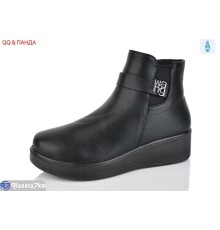 Черевики жіночі на зиму (8 пар р.37-43) чорний  "QQ&Панда" Черевики жіночі на зиму (8 пар р.37-43) чорний  "QQ&Панда"