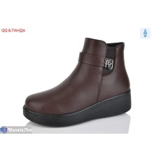 Черевики жіночі на зиму (8 пар р.37-43) коричневий  "QQ&Панда"