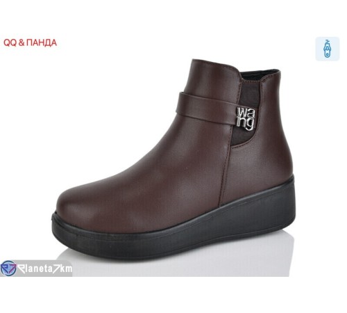 Черевики жіночі на зиму (8 пар р.37-43) коричневий  "QQ&Панда"