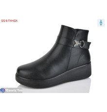 Черевики жіночі на зиму (8 пар р.37-43) чорний  "QQ&Панда" Черевики жіночі на зиму (8 пар р.37-43) чорний  "QQ&Панда"