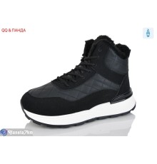 Черевики жіночі на зиму (8 пар р.36-41) чорний  "QQ&Панда"