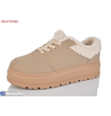 Кросівки жіночі на зиму (8 пар р.36-41) коричневий  "QQ&Панда"