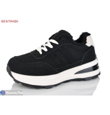 Кросівки жіночі на зиму (8 пар р.36-41) чорний  "QQ&Панда"