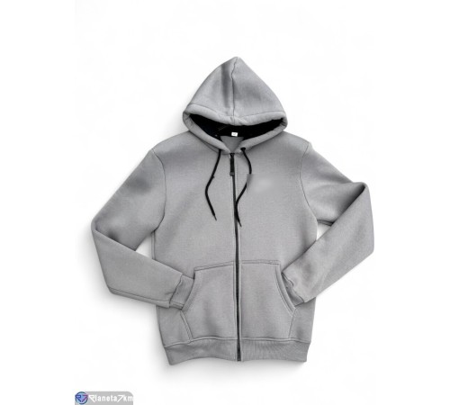 Кофта чоловіча на весну/осінь (5 шт. р.сетка 48-56) сірий  "Peton"