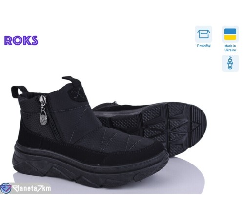 Черевики жіночі на зиму (6 пар р.37-41) чорний  "Roks"