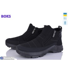 Черевики чоловічі на зиму (6 пар р.41-45) чорний  "Roks"