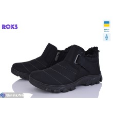 Черевики чоловічі на зиму (6 пар р.41-45) чорний  "Roks"